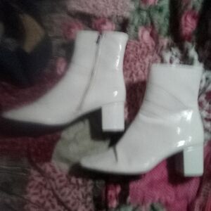White Ankle Boots